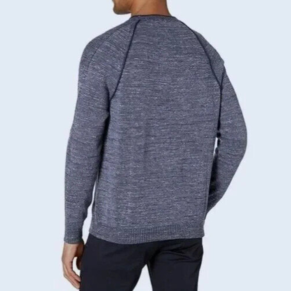 Tommy Bahama Di Sabbia Flip Reversible Sweater Crew Blue Swell Men's Size XXL - Picture 6 of 11